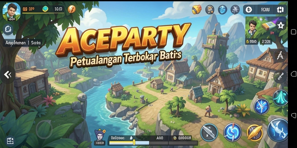 Gameplay <strong>ACEPARTY</strong> yang menakjubkan di dunia terbuka yang luas.