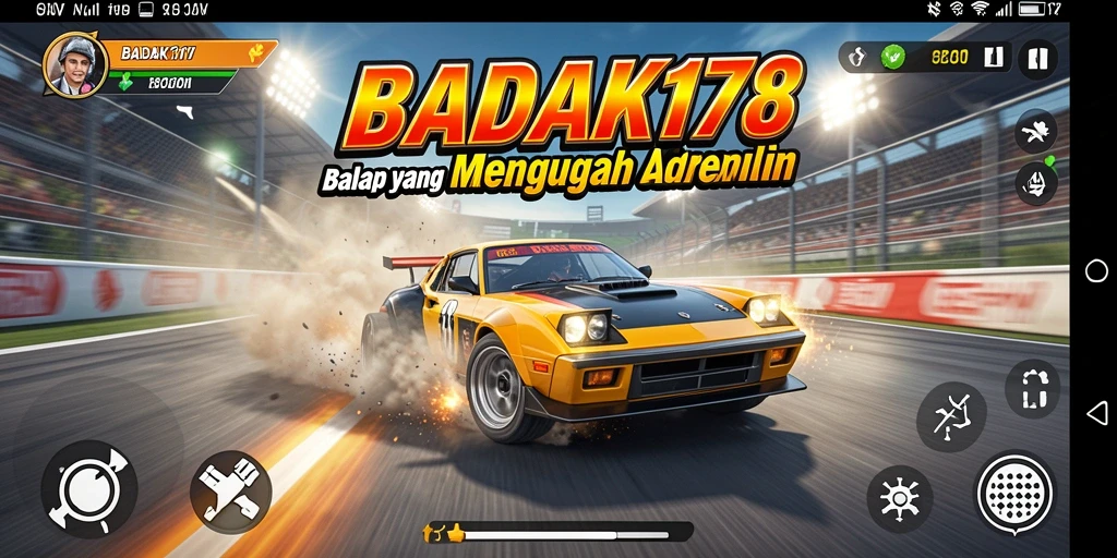 Gameplay Racing yang menantang dan seru di BADAK178.