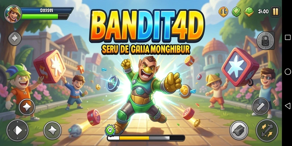 Menampilkan momen seru saat bermain BANDIT4D dengan banyak aksi.
