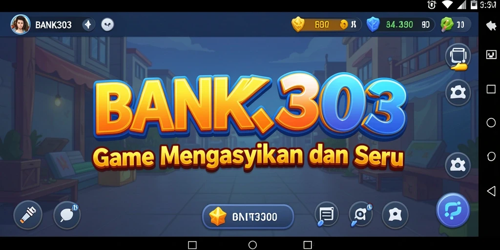 Tampilan gameplay BANK303 dengan elemen Idle yang menarik dan menghibur.