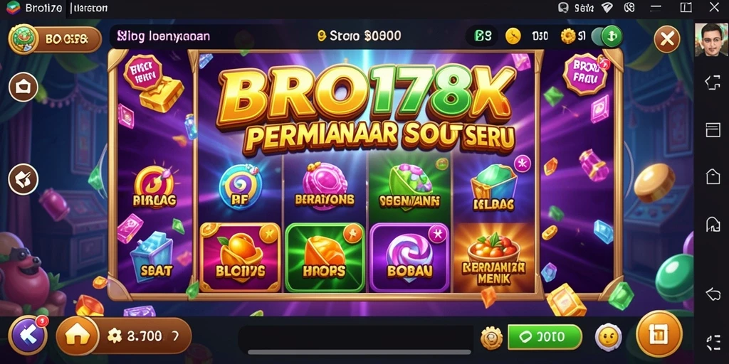Tampilan gameplay menarik dari permainan Slot BRO178.