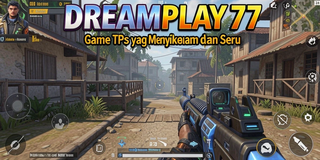 Screenshot gameplay <strong>DREAMPLAY77</strong> yang menunjukkan aksi seru dalam pertempuran TPS.