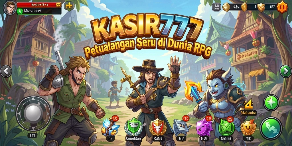 Gameplay KASIR777 yang menampilkan pertempuran seru dan dunia yang luas.