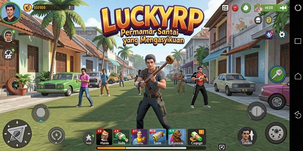 Tangkapan layar gameplay <strong>LUCKYRP</strong> memperlihatkan keseruan bermain game Casual.