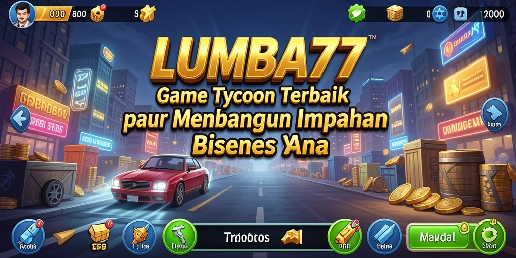 Tampilan gameplay LUMBA77 menampilkan manajemen bisnis yang seru dan menarik.
