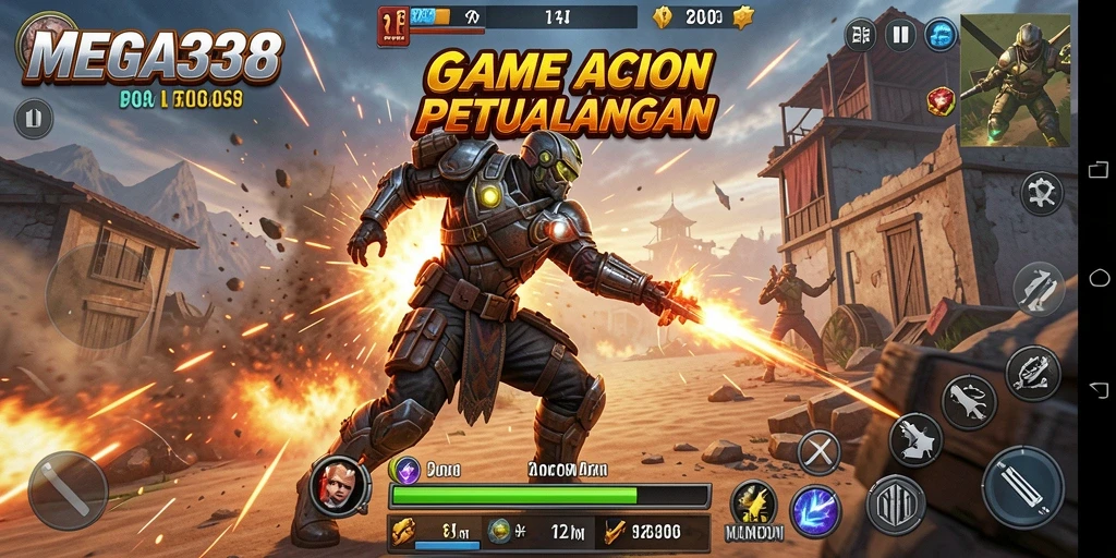 Tangkapan layar gameplay MEGA338 dengan aksi mendebarkan dan grafis tajam.