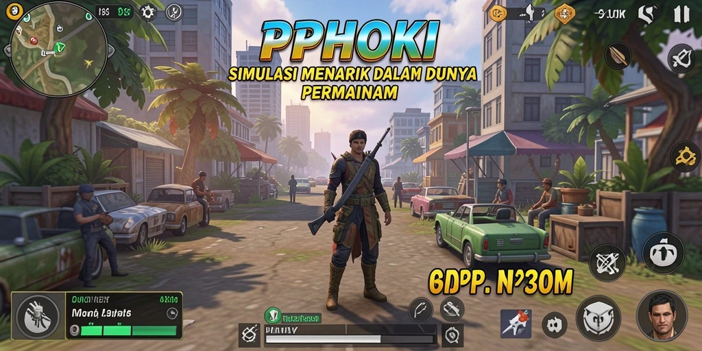 Tampilan gameplay PPHOKI yang penuh warna dan interaktif.