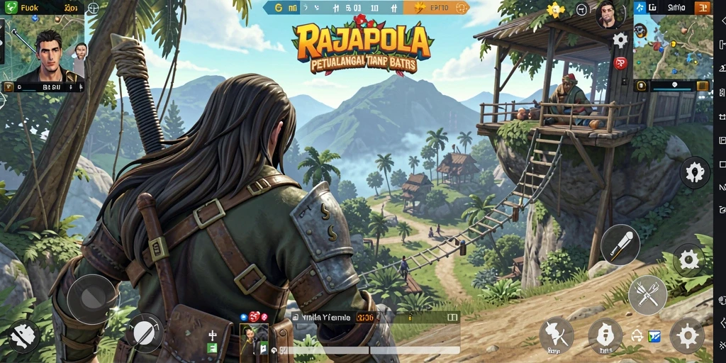 Tampilan gameplay RAJAPOLA yang menakjubkan dalam dunia terbuka.